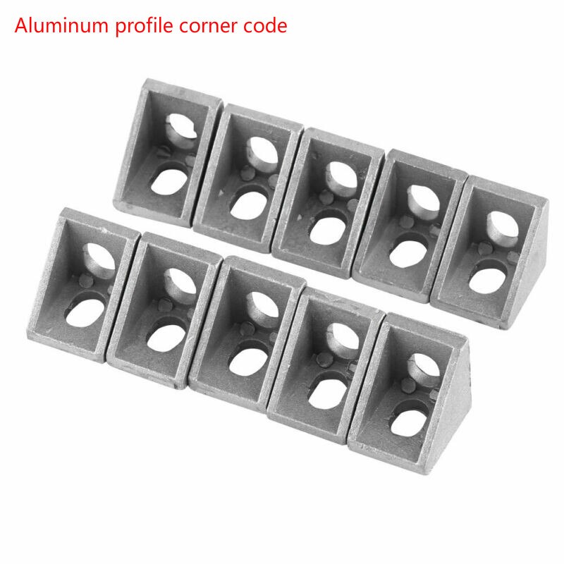 90 Graden Aluminium Hoek Fitting Connector Beugel Sluiting Serie Industriële Aluminium Profiel Hoek Code 5/10Pcs.