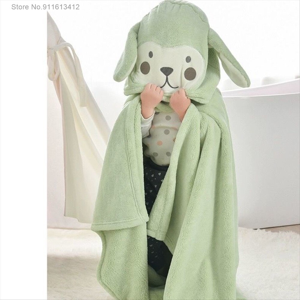 Animal Frog Wearable Bath Towel Absorbent Chic Towel For Bathroom for Boy Girl Bathroom Accessories Kids Children