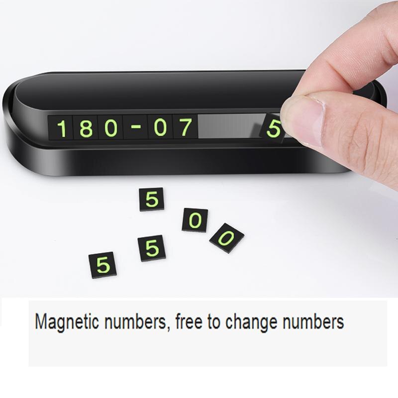Car Temporary Stop Sign Telephone Number Plate For Car Moving Concealed Product