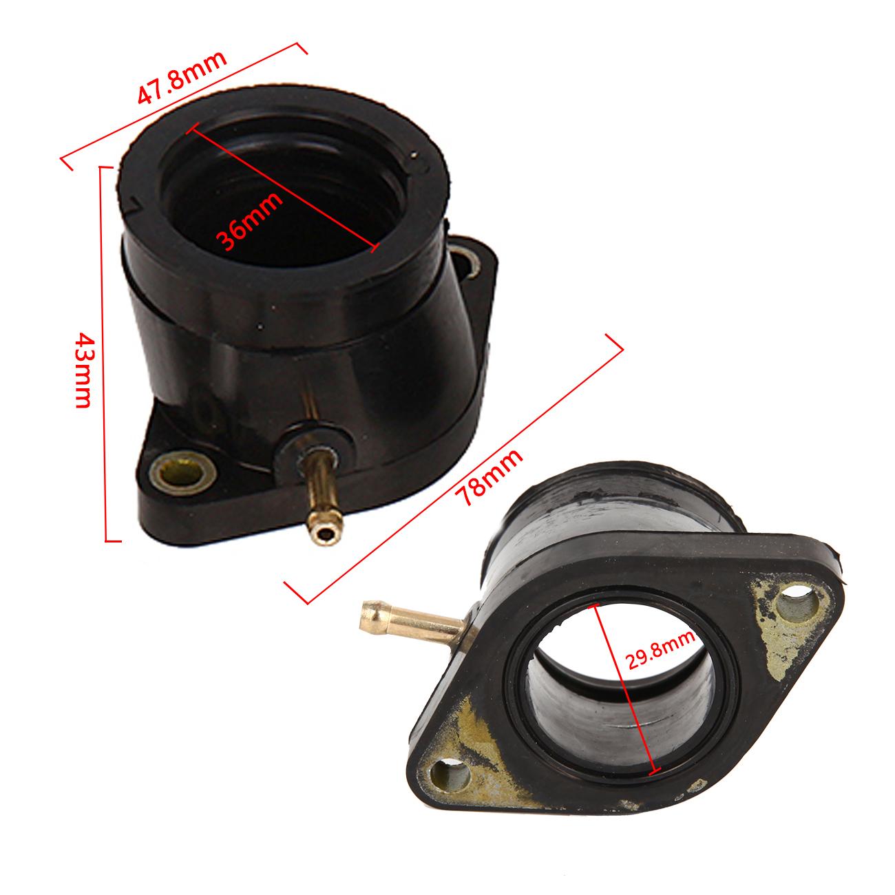 4 pcs Carburetor Intake Manifold Boot Adapter for Yamaha XJ650 XJ750 Maxim Seca 1981 1982 1983 5G2135860200 5G2135960100