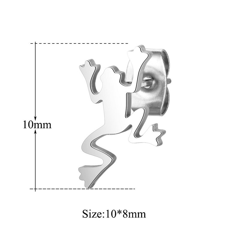 316 Edelstahl Frosch Ebene Zucht Ohrringe Für Frauen Männer Ohrringe Gold Farbe AAA Ohrringe Schmuck