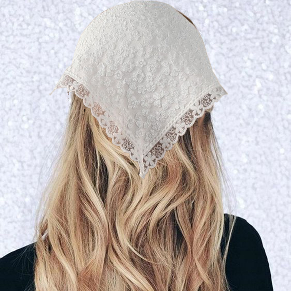 Bandana de playa Vintage para mujer y niña, pañuelo para el pelo, diademas de para vacaciones, diademas para fotos, accesorios para el cabello de blanca