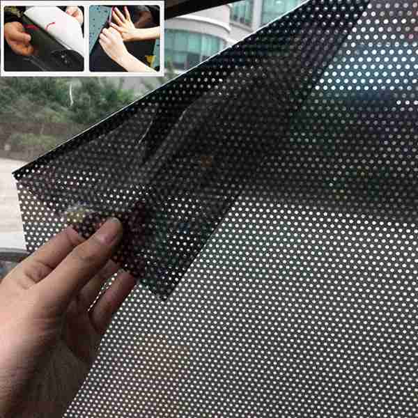 1Set/2Pcs Auto Zon Shades Window Cover Auto Achterruit Anti Uv Sticker 42x36Cm