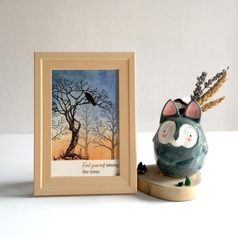 1Sheet Trees Clear Stamps for DIY Scrapbooking Crow Birds Silicone Clear Stamp Seals 15x15cm Transparent Stamps for Cards Making