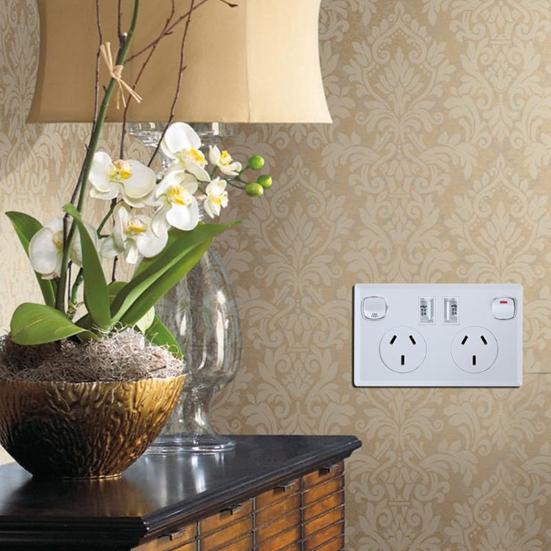 Double USB Australian AU Plug Wall Socket Home Power Point Supply Plate Wall Charger Adapter Charging Socket Power Outlet