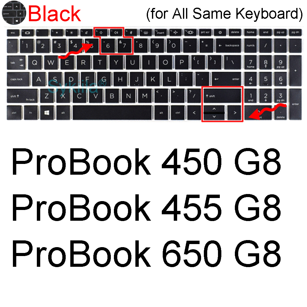 Tastatur Abdeckung für HP ProBook 470 G5 470 G4 470 G3 470 G2 470 G1 G8 G7 G6 15 15,6 Laptop Zubehör Schutz Haut fallen Silizium: Schwarz 2020-2021
