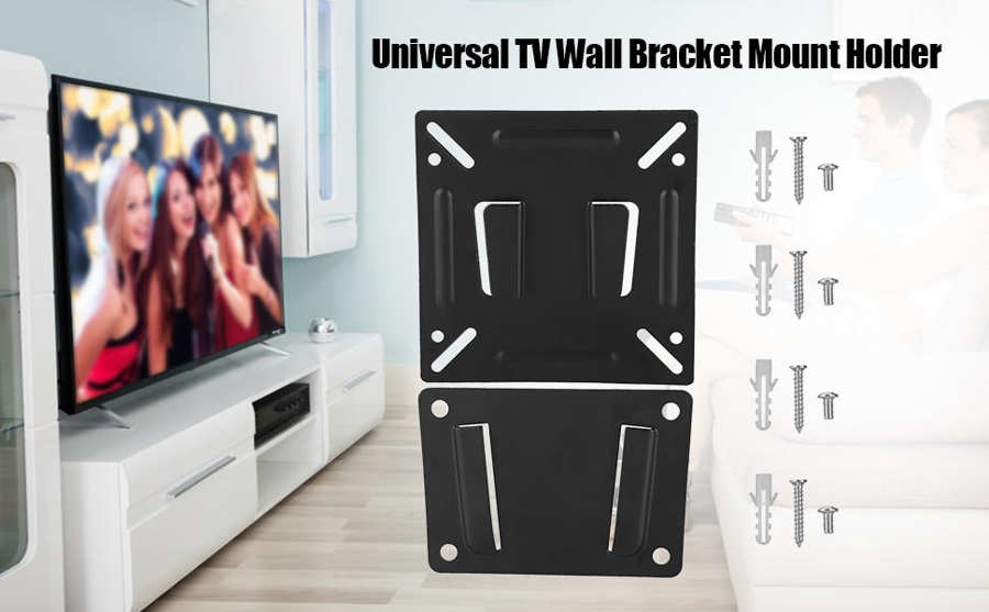 Tv-veggfeste tv-stativ for 14-32in lcd tv veggfeste brakett stor last solid støtte vegg tv-feste veggbrakett