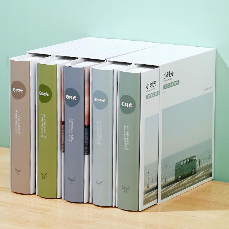 5-Inch Minimalist Photo Albums 200Pcs Large Capacity Interstitial Family Photo Album Children Growth Album Plastic Photo Album