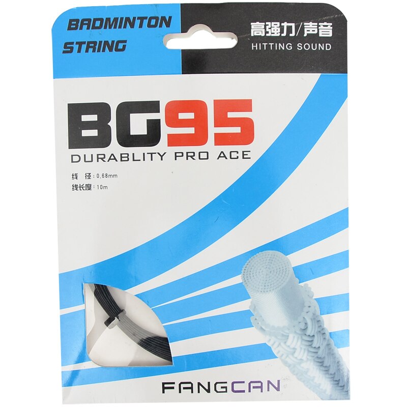 4 stks FANGCAN BG95 Duurzaam Badminton Racket String Hoge Sterkte Multifilament en Monofilament Verweven + Titanium tot 30lbs