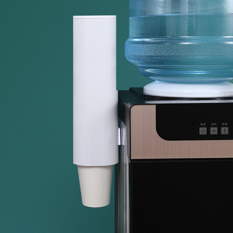 Papirkopper dispenser engangs kopholder vægmonteret automatisk kopopbevaringsstativ kopper beholder dispenser hylde træk