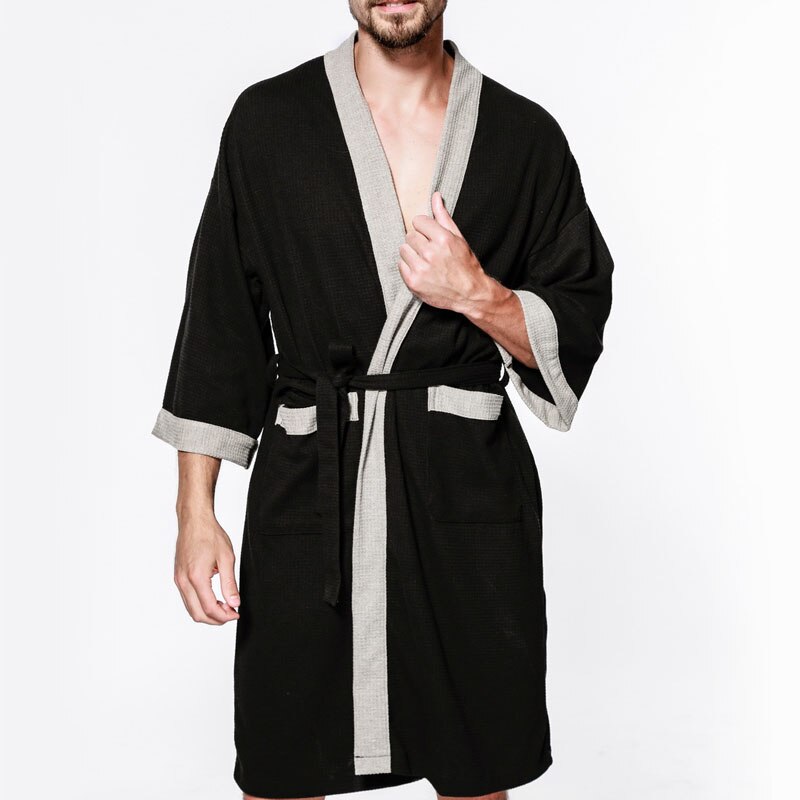 Albornoz de verano y otoño para hombre, ropa de dormir para hombre, 8XL, 7XL, 6XL, busto, 140cm, talla grande