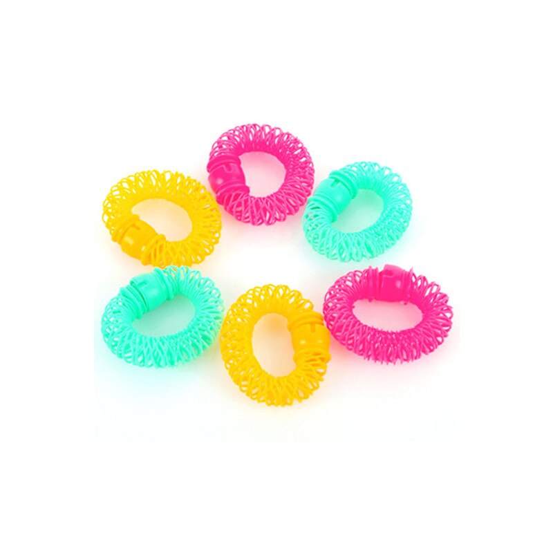Magie Curler Haar Rollen Locken Rolle Glück Donuts Lockiges Haar Styling Rolle Frisur Magie Bendy Curler Spiral- Locken DIY Werkzeug: 6Stck groß Größe