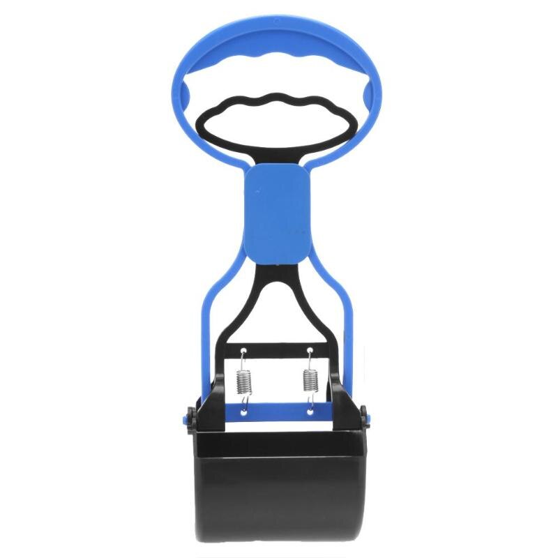 Pet Dog Poop Scooper Dispenser Travel Pooper Scooper Poop Scoop Clean Animal Waste Picker Cleaning Tools: Blue