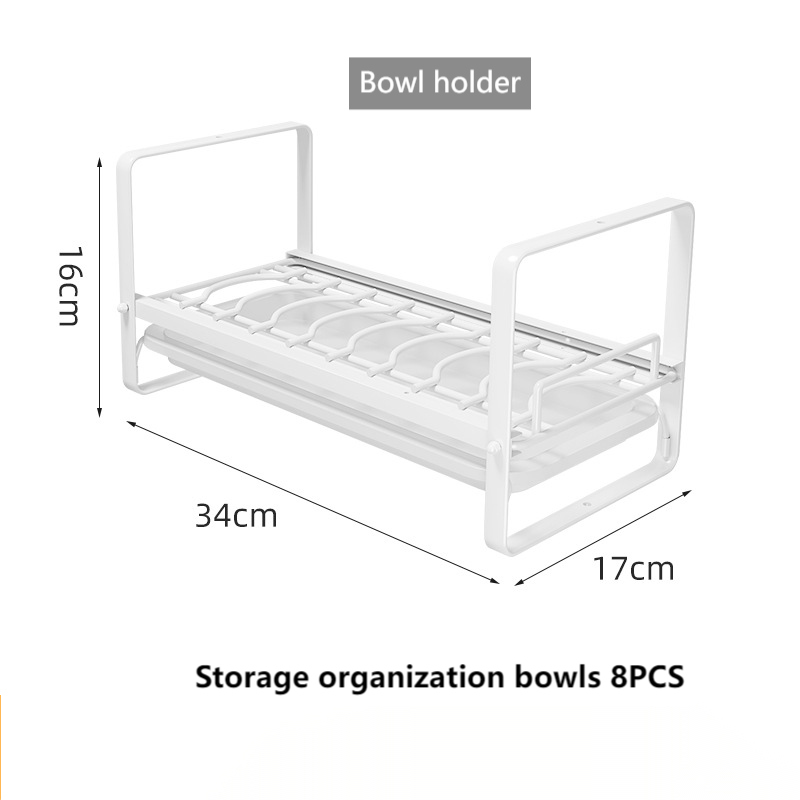 Afvoer Plank Stapelbare Lade Kommen en Platen Organisator Rek Werkbladen Afvoer Plank Kasten Gootsteen Bestek Opbergplank