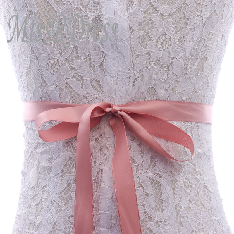 MissRDress Rhinestones Pearls Bridal Belt Hand Beaded Wedding Belt Rose Gold Crystal Bridal Sash For Wedding Dresses JK894: antique pink
