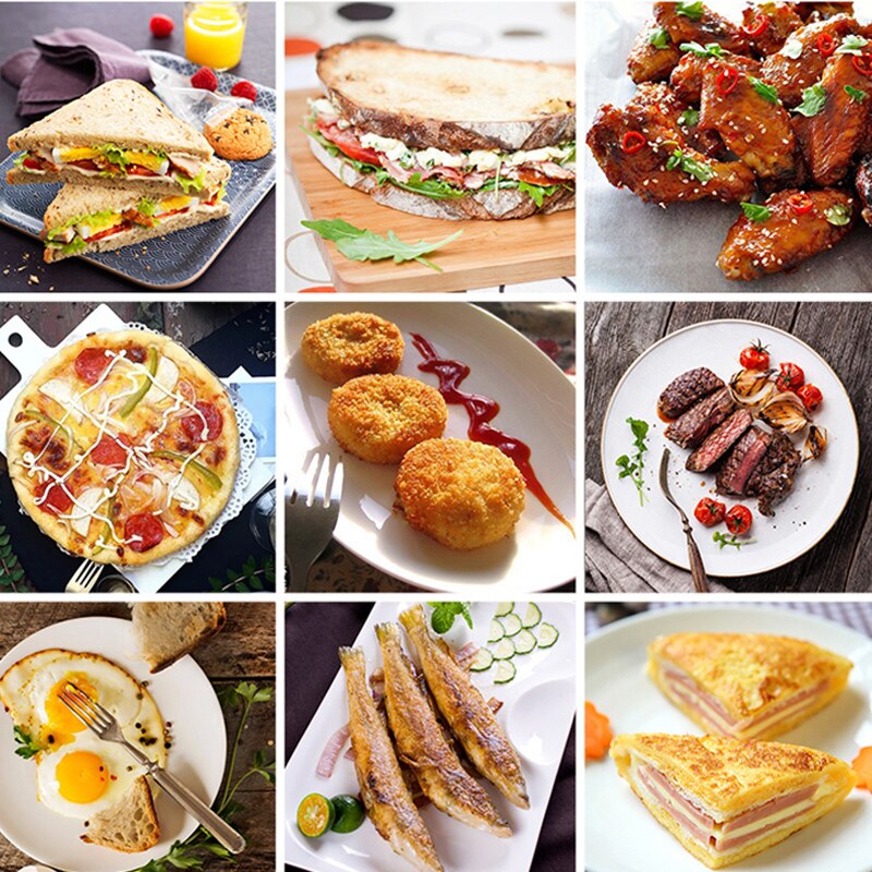 Double Sided Grill Pan Portable Durable for Grilling Frying Home Kitchen Camping XH8Z