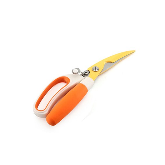 Roestvrijstalen Keuken Schaar Multipurposes Scharen Tool voor Kip Gevogelte Vis Vlees: orange
