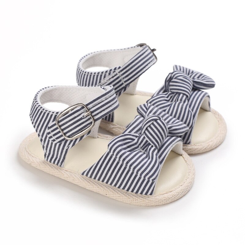 Sandales d'été respirantes pour bébés filles de 0 à 18M, chaussures de princesse papillon à semelle souple de couleur unie pour l'extérieur et l'intérieur des tout-petits: Black plaid / 13-18 mois