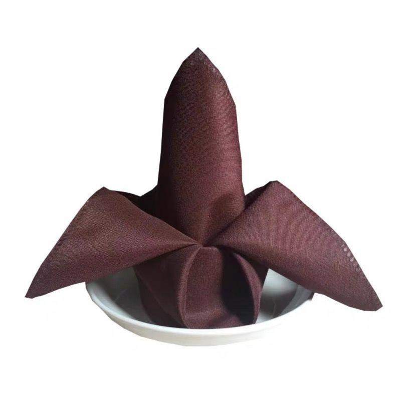 Serviettes de Table en tissu Polyester multicolore, 10 pièces, fournitures de décoration pour Restaurant, dîner, Banquet, mariage, fête occidentale: 18 10PCS