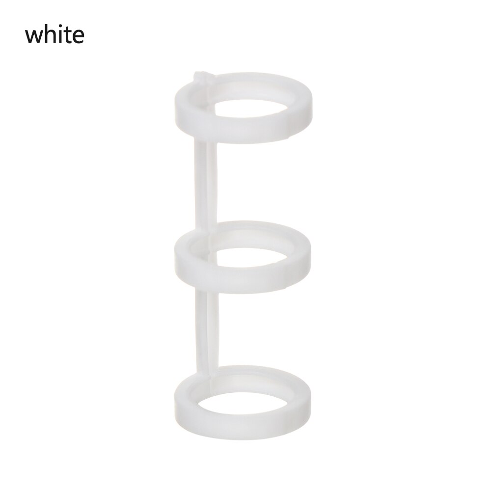 Anillo de carpeta para cuaderno, 3 uds., carpeta de anillas en espiral rellenable, anilla de hoja suelta, anillo de carpeta, calendario s, papelería circular: white