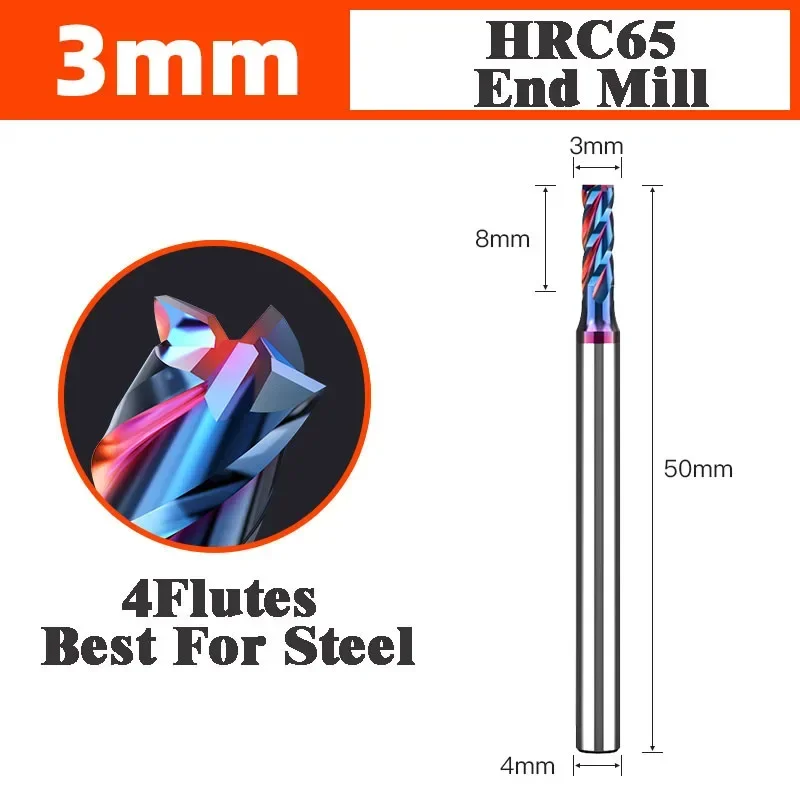 Fräser Legierung Beschichtung Wolfram Stahl Werkzeug Cnc Bearbeitung Hrc65 Schaftfräser Fräser Kit Fräsen Maschine Werkzeuge: > 32mm