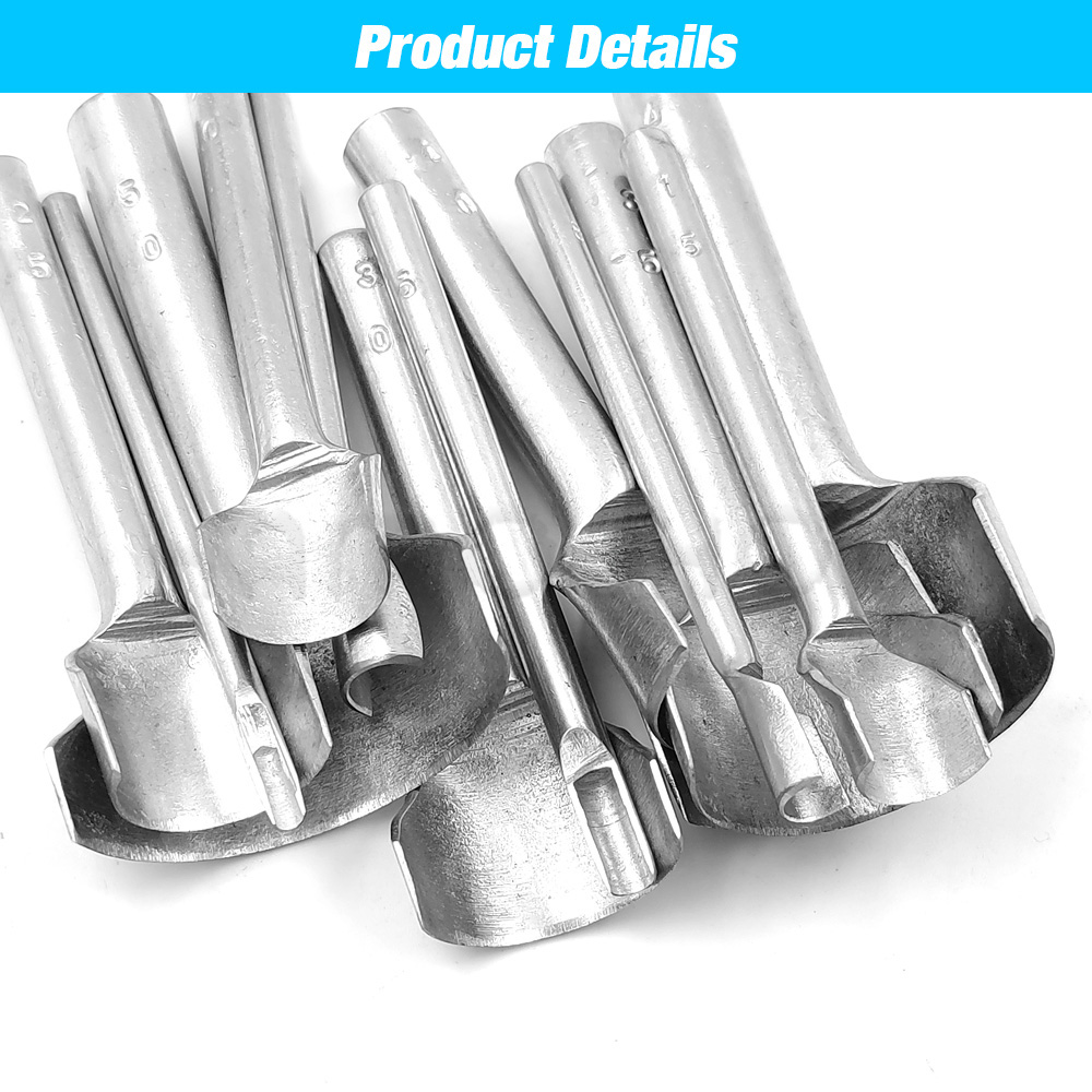 Punzón cortador semicircular, herramientas artesanales de cuero, herramientas artesanales hechas a mano, punzón en forma de arco para correa de cinturón, herramientas de cuero DIY, 1 ud.