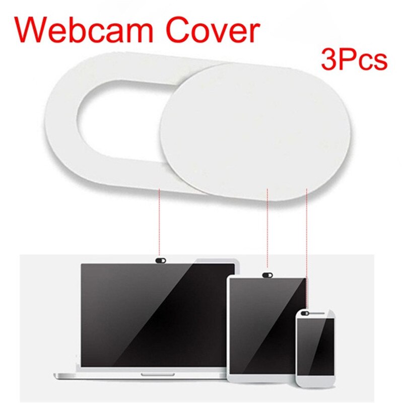 3pcs Plastic Camera Shield Stickers Notebook PC Tablet PC Mobile Anti-Hacker Peeping Protection Privacy Cover