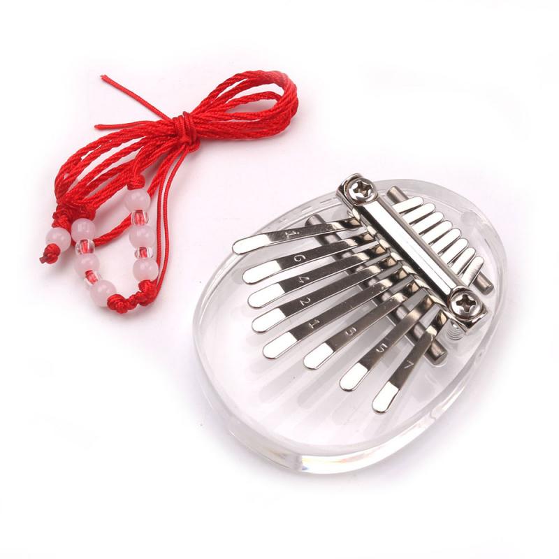 8 Key Mini Kalimba Exquisite Finger Thumb Piano Marimba Musical Good Accessory Pendant Musical Instruments Keyboard