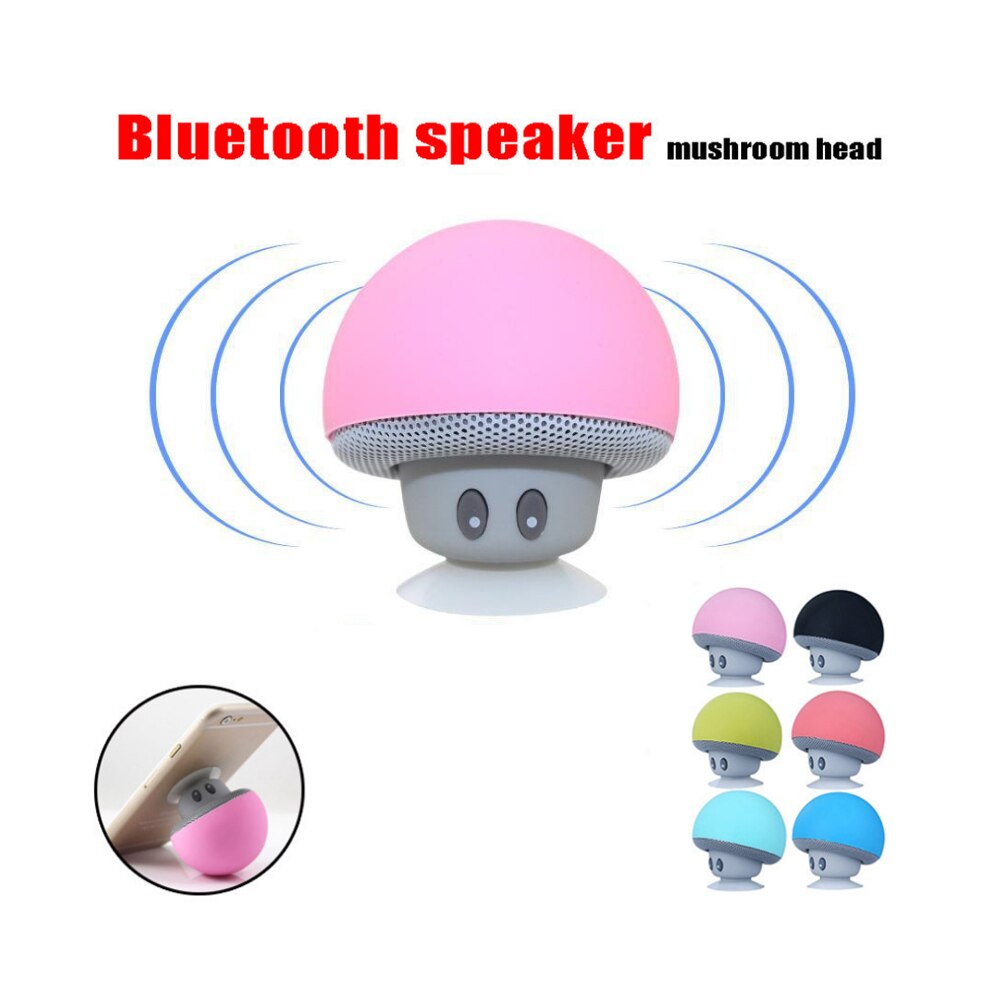 Mini haut-parleur Portable, sans fil, Bluetooth, champignon, avec Microphone, pour PC, téléphone, enceintes stéréo, étanche
