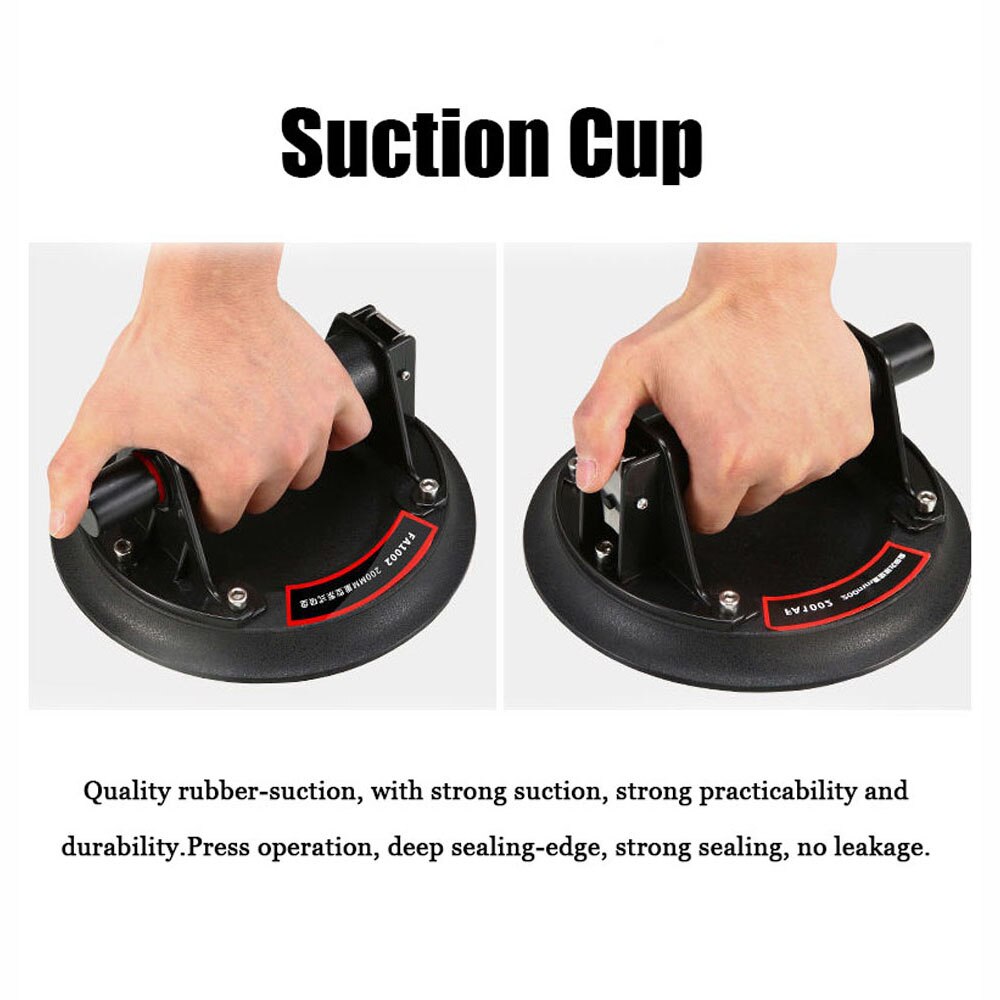 Ventosa de vacío de 8 pulgadas con mango de cobre, elevador de vacío resistente con capacidad de rodamiento de 200kg, herramienta de elevación de vidrio de granito