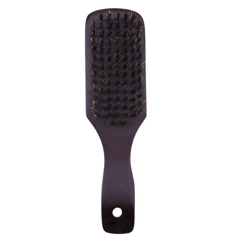 1pc antistatische baardborstels, massagekam van hout, baardborstel, beukenhouten handvat, haarborstel met zwijnenhaar, salon, kapper, haarverzorgingstool: S  18 5 3.5mm