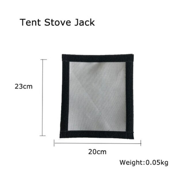 Tryhomy Tent Kachel Gat Jack Brandwerende Brandwerende Kachel Schoorsteen Pijp Jack Kit Accessoires Canvas Tipi Tent Kachel Jack: 20 23 cm