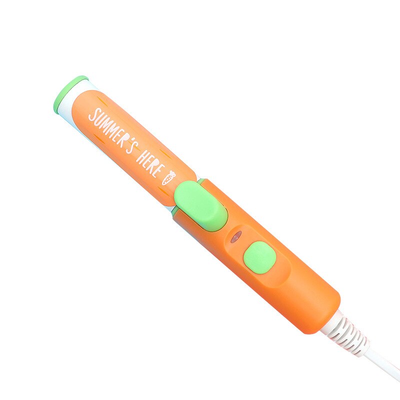 Buckle Mini Hair Curler Straightener Electric Splint Hair Curling Irons Travel Hair Tools Cute Candy Color Flat Iron