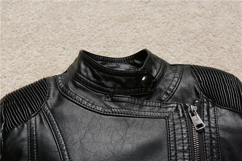 Budermmy Neonato Cappotti 2017 la moda casuale solido Giacca di Pelle Nera per I Ragazzi bambino Abbigliamento bambino-11Y Bambini Della Tuta Sportiva