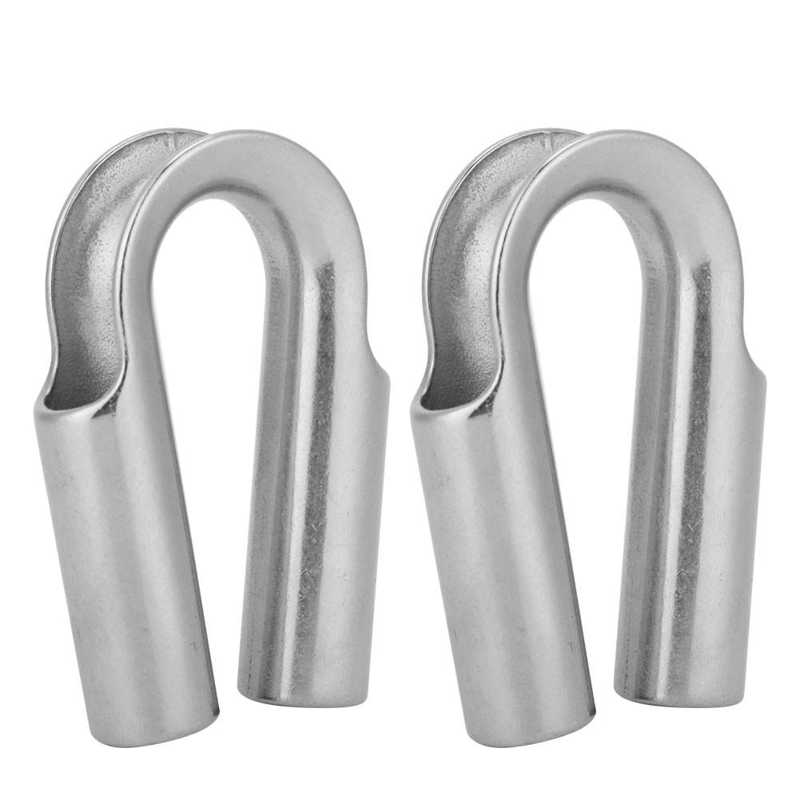 Spil tovrør 6/7/8/10/12/15/18/20/22/24mm ståltrådsrør fingerbøl spil tovkabel kabel stålreb fingerbøl: 2pc 8mm