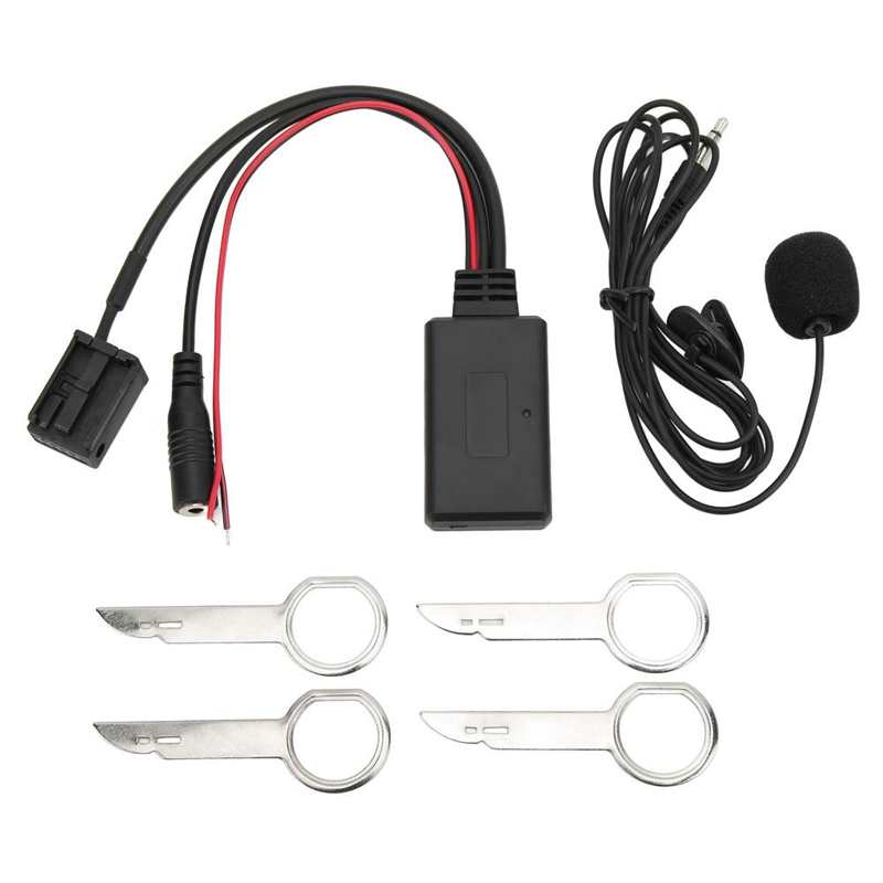 AUX IN Bluetooth Module Handsfree Microphone Wireless with 4 Disassembly Tool Replacement for Focus 2004 On‑Wards 6000CD for
