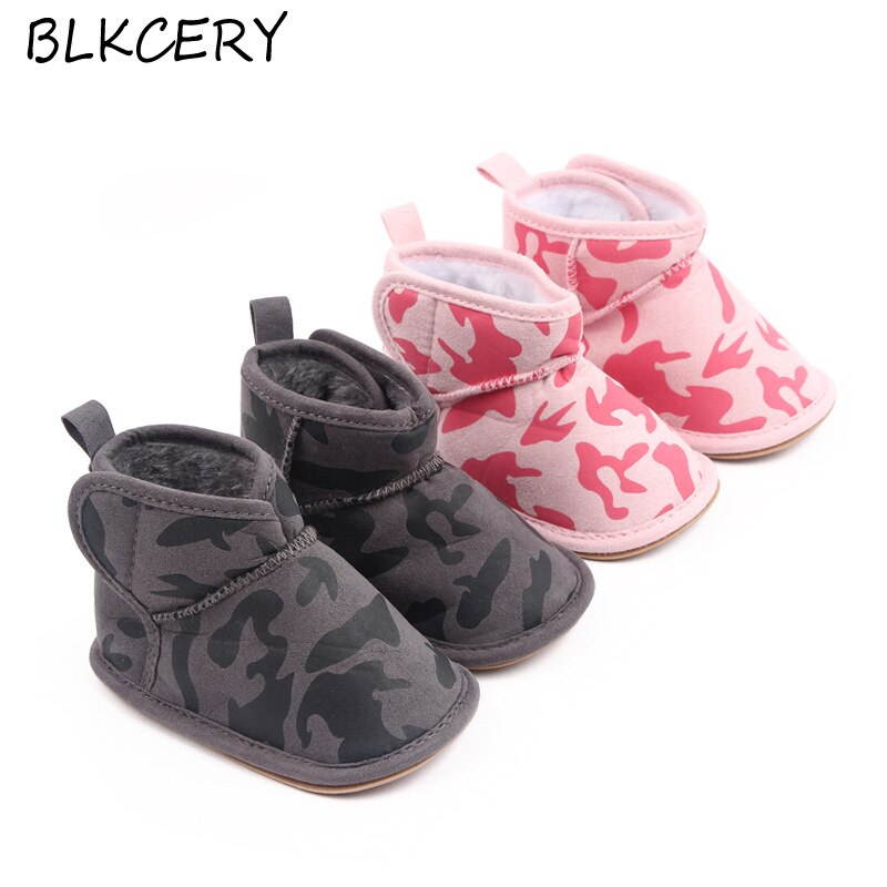 Winter Warme Kleinkind Booties Neugeborenes Baby Schuhe für 1 Jahr Altes Mädchen Beute Kleinkind Weiche Sohle Stiefel Bebes schuhe