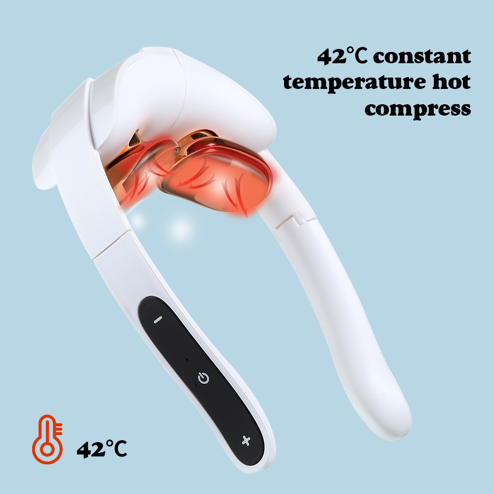 Electric Cervical Vertebra Massager Pulse Physiotherapy Massage Instrument Foldable Neck Protector Intelligent Pain Relief