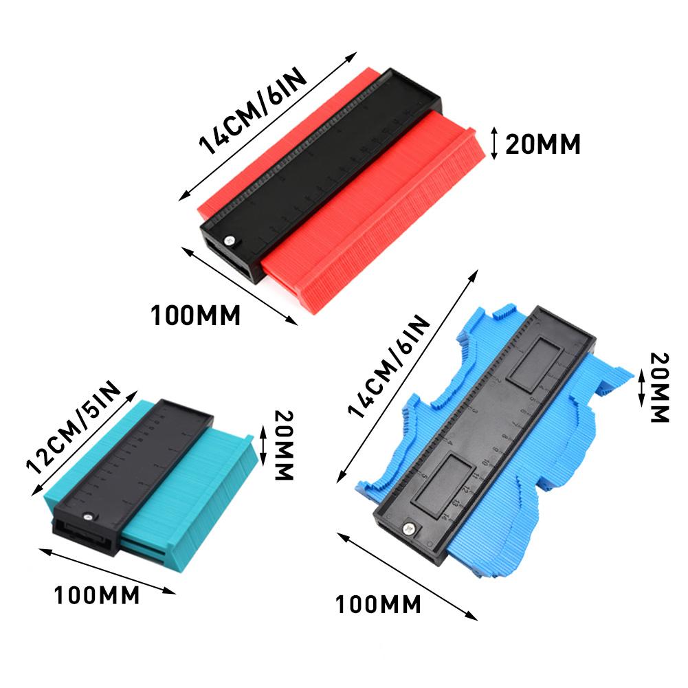 5/6/10inch Profile Measuring Tools Deep Duplicator Tiling Laminate Woodworking Multi-functional Irregular Plastic Gauge Contour