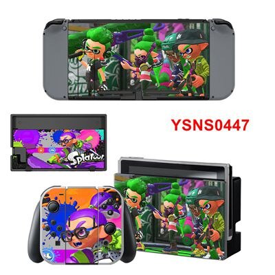 Splatoon 2 Aufkleber Nintend Schalter Haut NS Konsole Controller Vinyl Skins Decals Aufkleber Spiel Abdeckung Für NS: YSNS0447