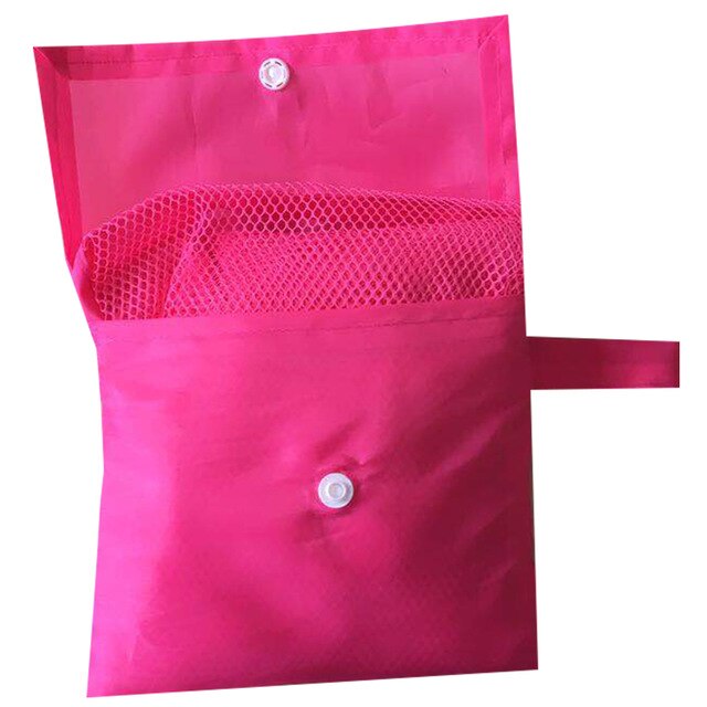 Portable Foldable Kids Beach Toys Mesh Bag Children Bath Beach Toys Pouch Bag Child Baby Large Mesh Tote Baskets Storage Bag: rose red