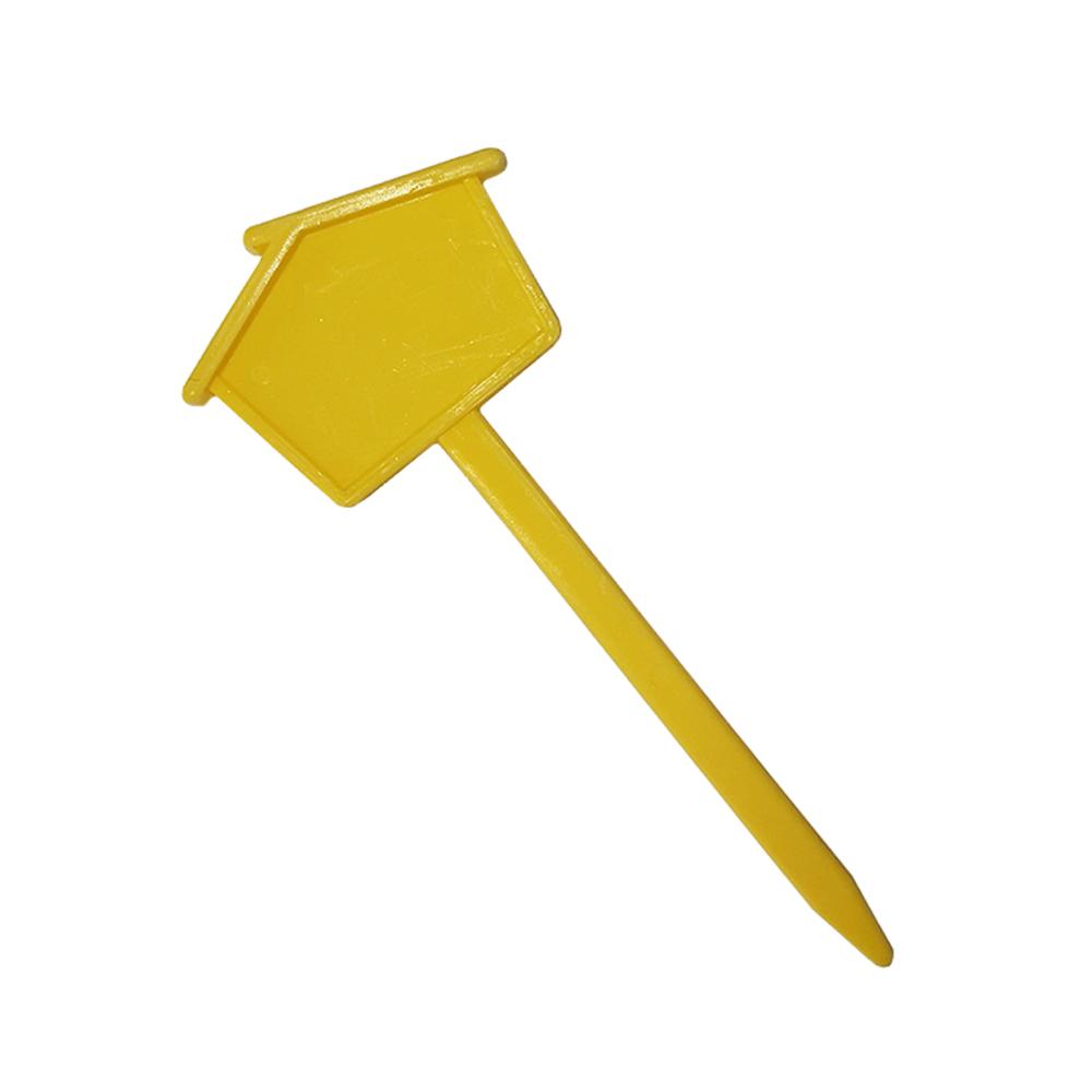 Etiquetas de plástico para plantas, etiquetas de decoração de plantas em vaso, placa de flor para casa, bandeja de mudas do berçário com 10 peças