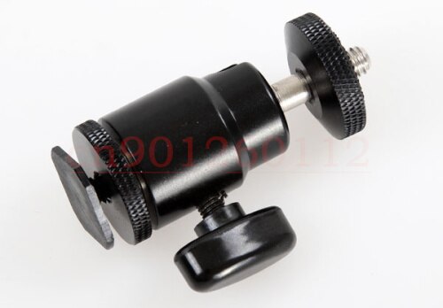 Mini trípode de cabeza esférica para cámara digital, 10 piezas, Zapata para flash, montaje de tornillo 1/4
