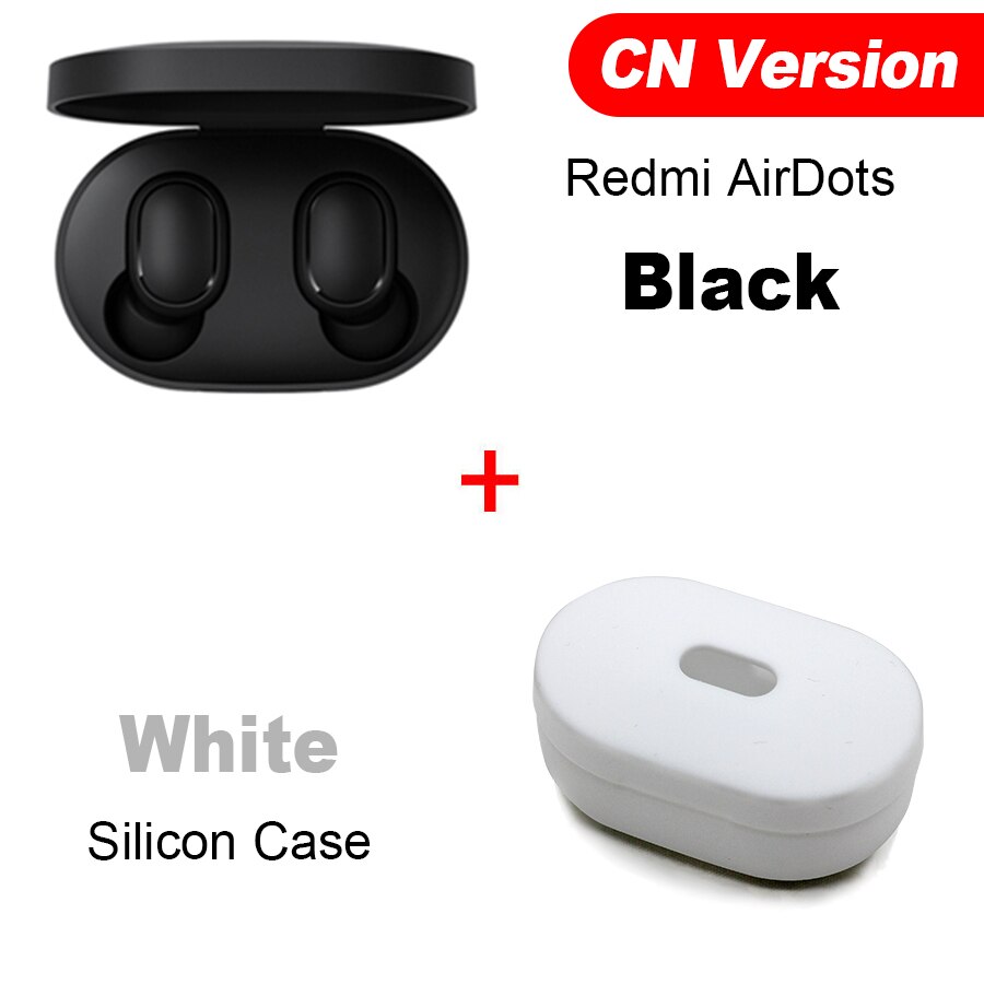 Original Xiaomi Redmi Airdots Xiaomi TWS Wireless Earphone Handsfree Voice Control Bluetooth 5.0 Noise Reduction Tap Control