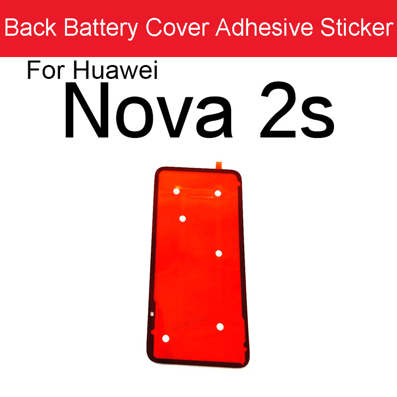Back Battery Housing Cover Sticker Adhesive Glue Tape For Huawei Nova 2S 3 3E 3i 4 4E 5 5i 5T 5Z 6 7 Pro 6 7SE Replacement Parts: ROSE RED