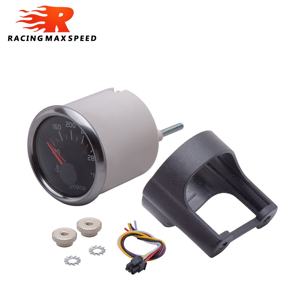 JJCOCO – jauge de pression d'huile de voiture 2 "52mm, , bar psi, température de l'eau, ℃ ℉, pression d'huile, jauge de carburant, voltmètre 12v 24v, tachymètre