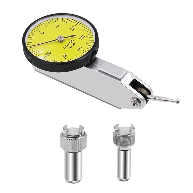 Accurate Dial Gauge Test Indicator Precision Metric with Dovetail Rails Mount 0-40-0 0.01mm Measuring Instrument