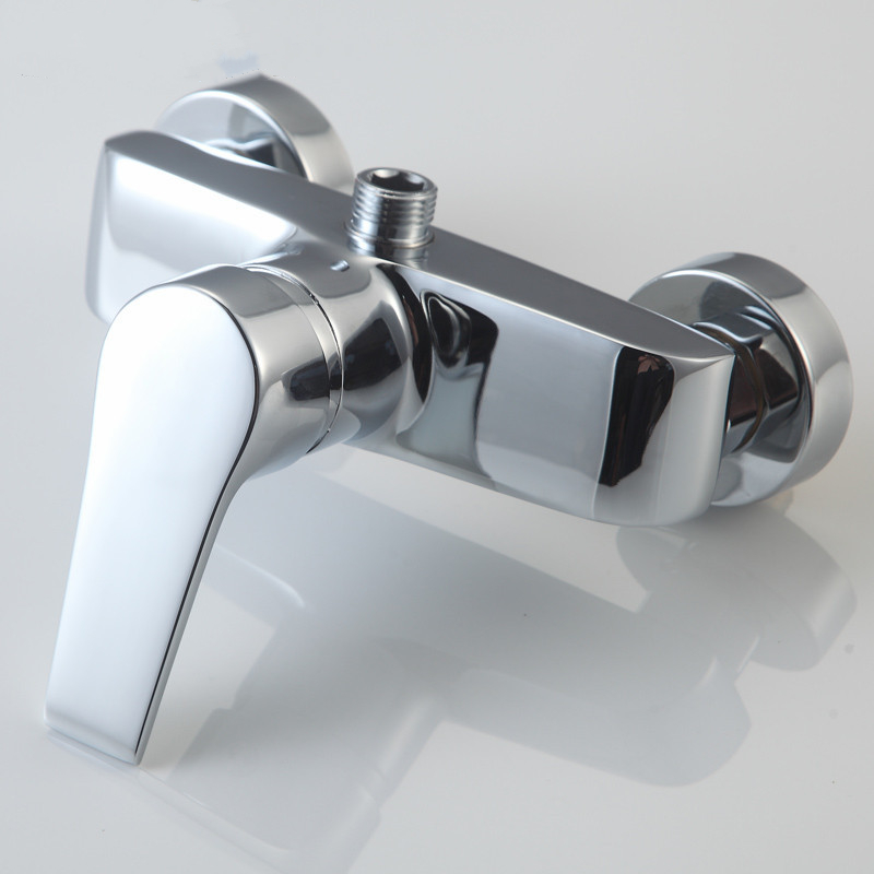 Bathroom Mixer Bath Tub Brass Chrome Mixing Control Valve Wall Mounted Shower Faucet Cold And Concealed Faucet