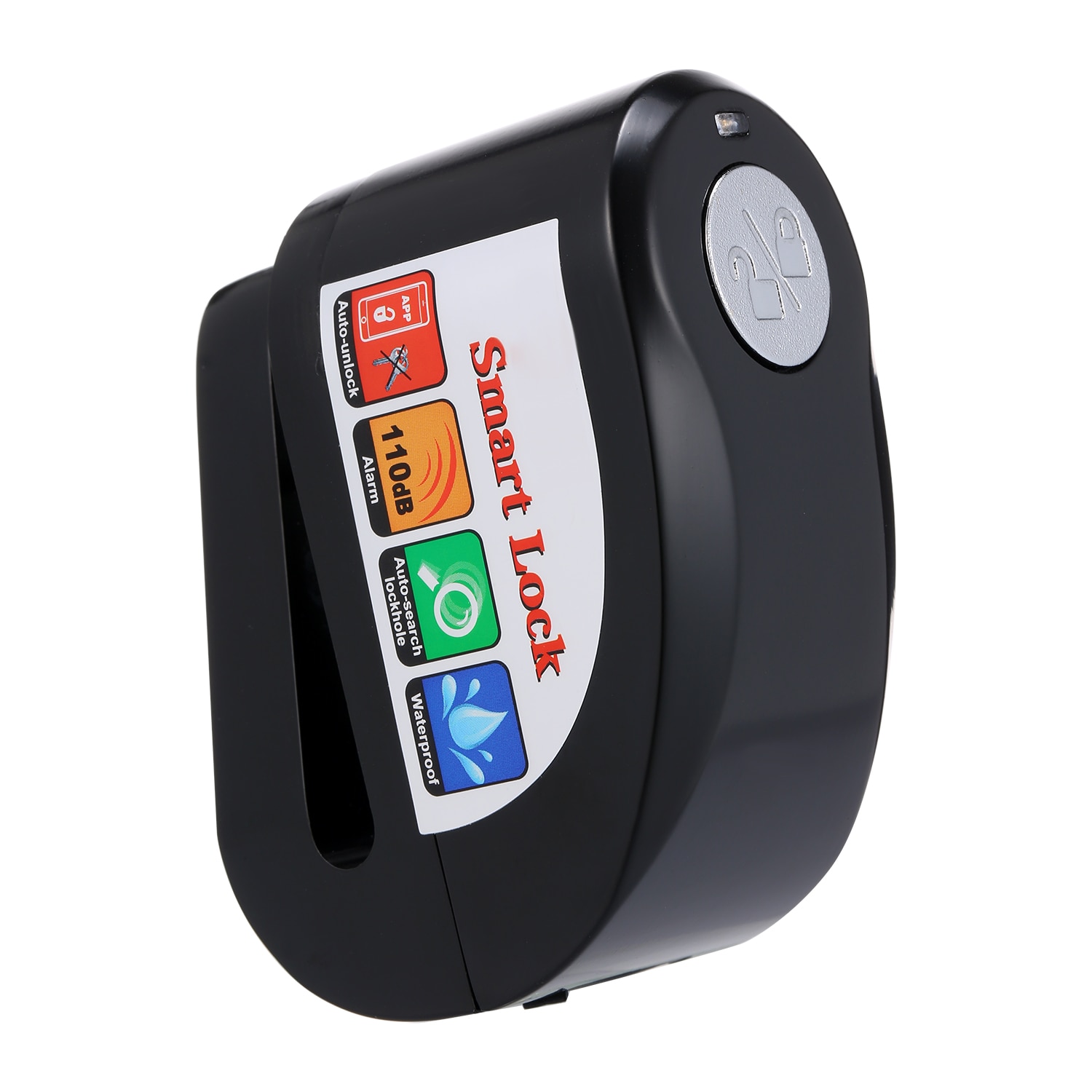 BT Motorcycle Bike Alarm Disc Lock Smart BT Disc Brake Lock Phone APP Control Keyless Anti-Theft Lock Waterproof