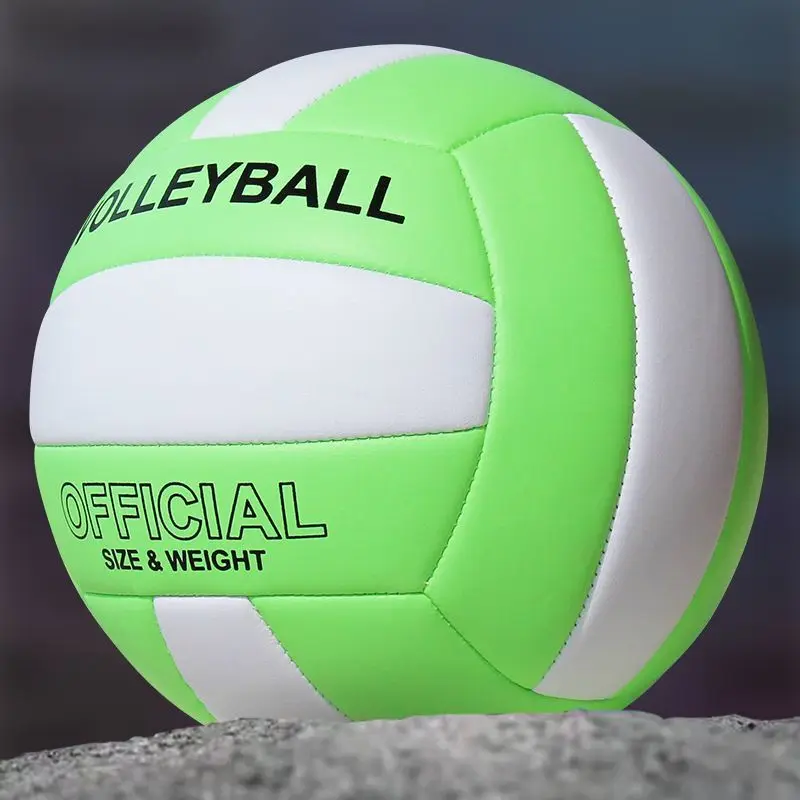Størrelse 5 volleyball pvc slitesterk eksplosjonssikker treningsspillball høy hoppende maskin søm strandvolleyball